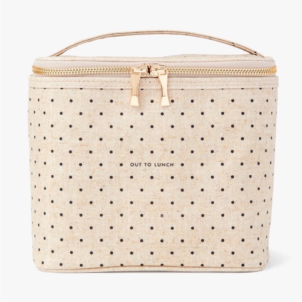 Kate Spade New York Oatmeal Polka Dot
"Out To Lunch" Lunch box
NWOT